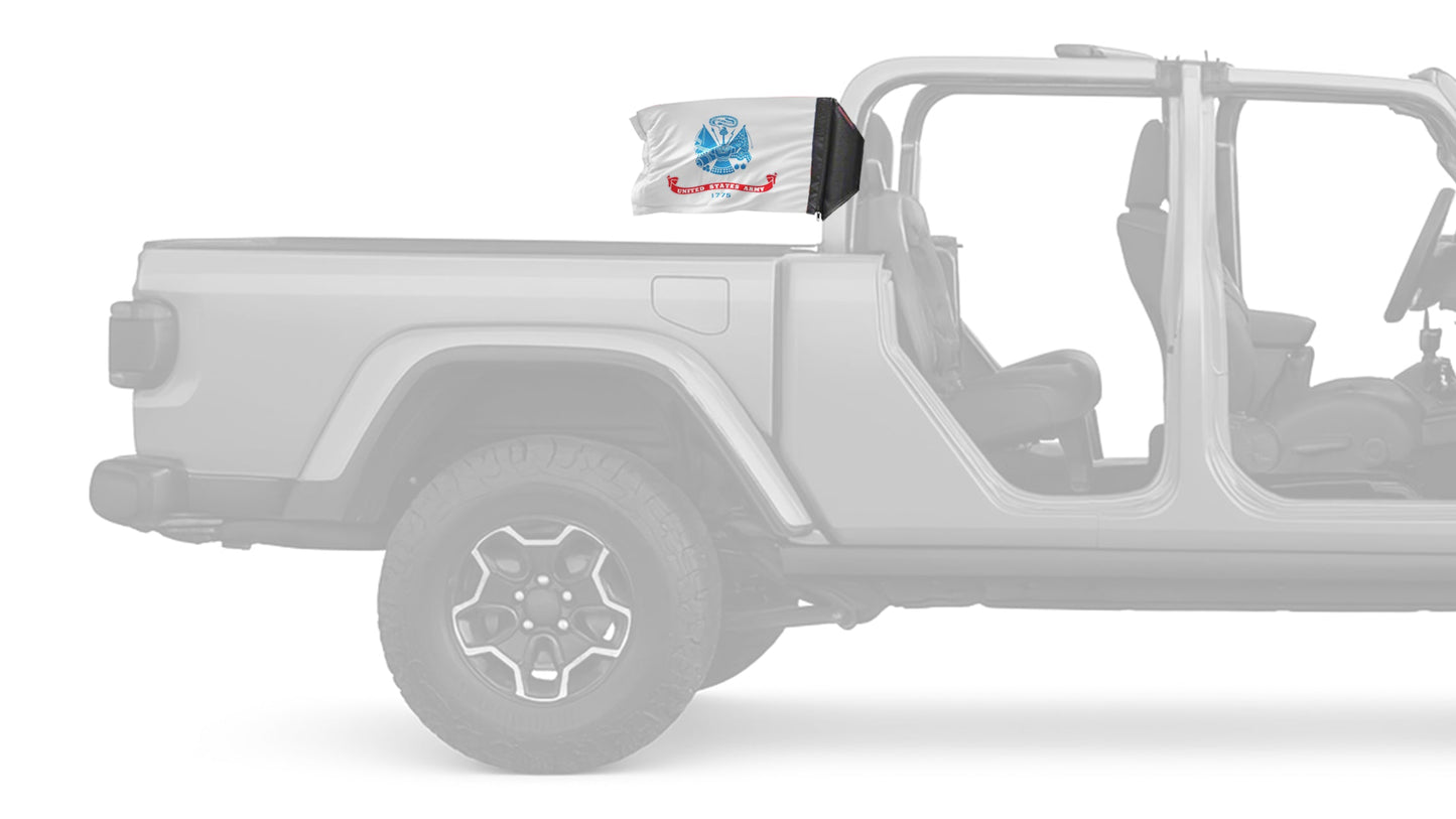 Army 12"x18" Forever Wave Flag for Jeep Gladiator JT