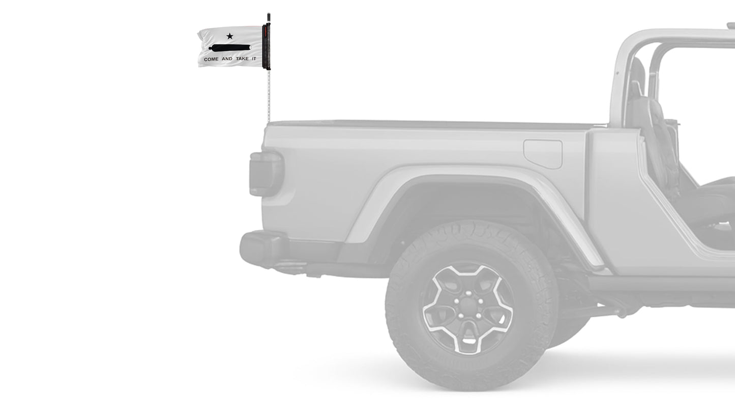 Gonzales 12"x18" Forever Wave Flag for Jeep Wrangler JK 2-Door 2007-2018