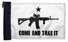 Gonzales Machine Gun 12"x18" Forever Wave Flag