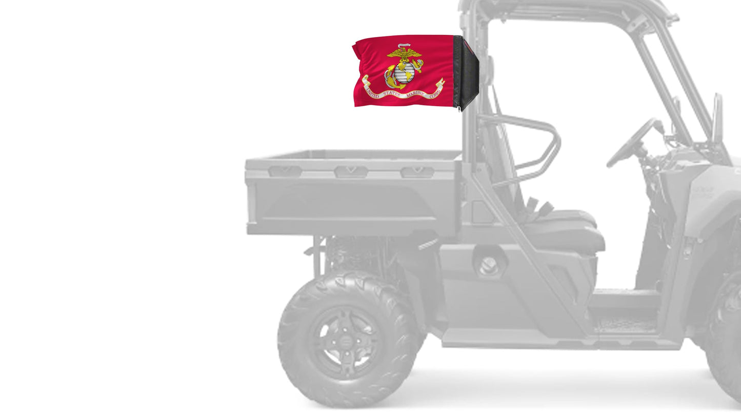Marines 12"x18" Forever Wave Flag for UTVs