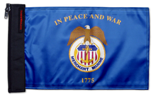 Merchant Marine 12"x18" Forever Wave Flag for Boats