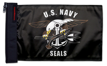 Navy Seals 12"x18" Forever Wave Flag for Jeep Wrangler JL 2-Door 2018-Present
