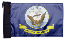 Navy 12"x18" Forever Wave Flag for Jeep Wrangler YJ 1986-1995