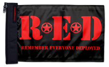 Remember Everyone Deployed 12"x18" Forever Wave Flag for Jeep Wrangler JL 2-Door 2018-Present