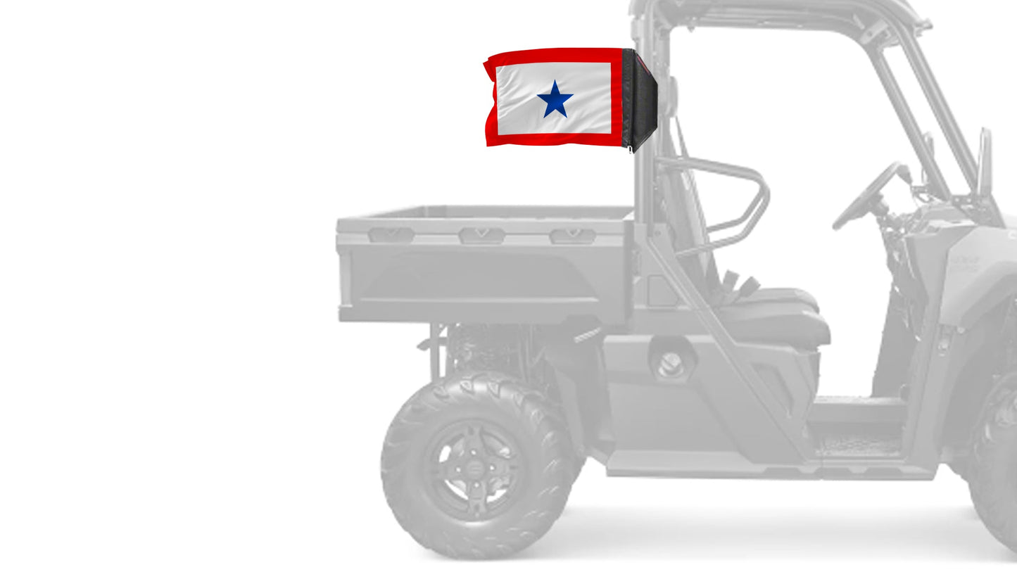 Service Blue Star12"x18" Forever Wave Flag for UTVs