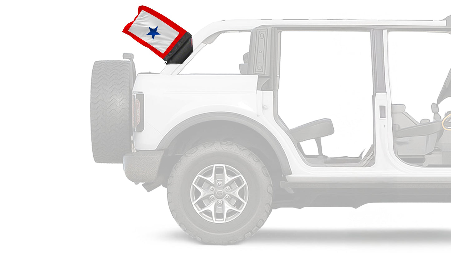 Service Blue Star12"x18" Forever Wave Flag for Bronco