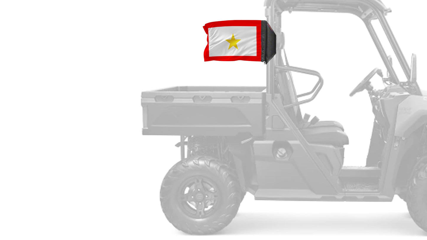Service Gold Star12"x18" Forever Wave Flag for UTVs