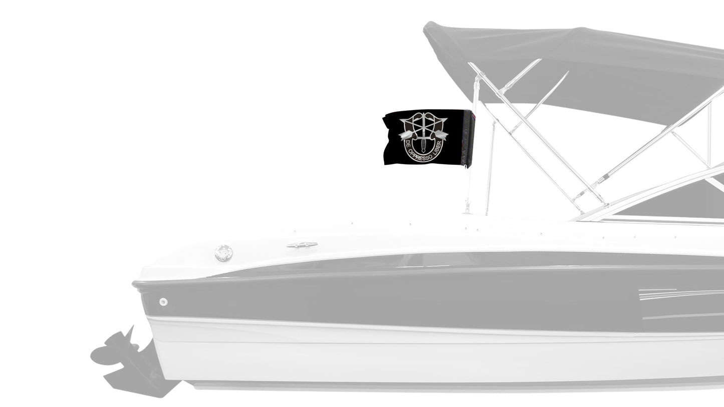 Special Forces 12"x18" Forever Wave Flag for Boats
