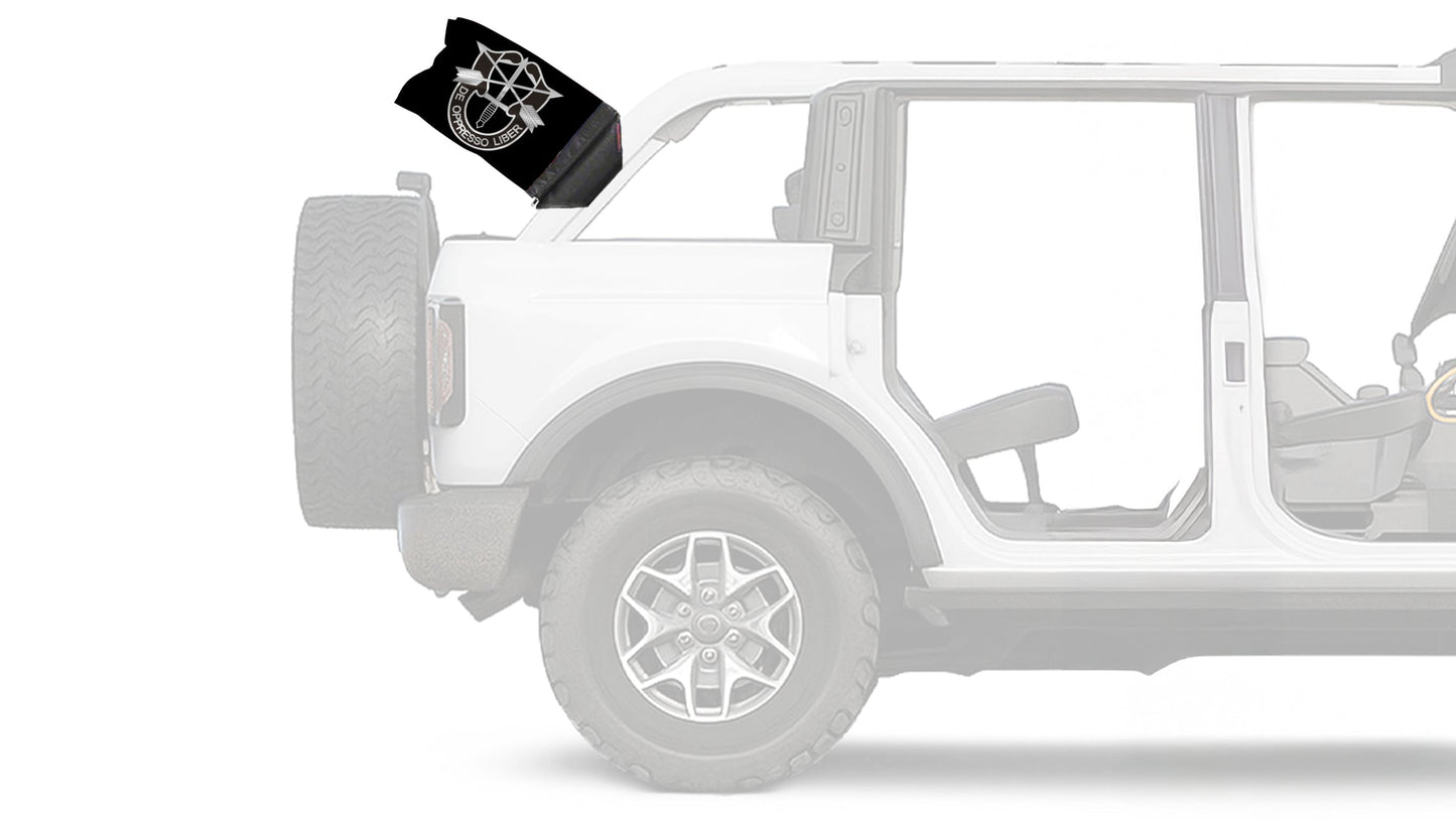 Special Forces 12"x18" Forever Wave Flag for Bronco