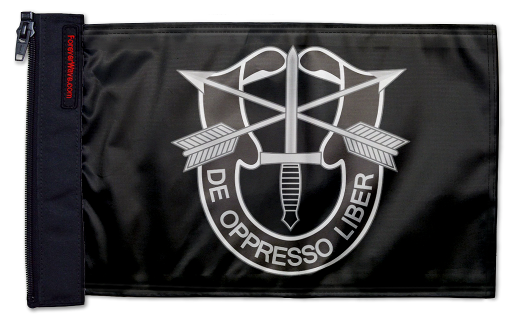 Special Forces 12"x18" Forever Wave Flag for Bronco