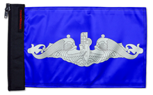 Submarine Silver Dolphins 12"x18" Forever Wave Flag for Jeep Wrangler JLU 4-Door 2018-Present