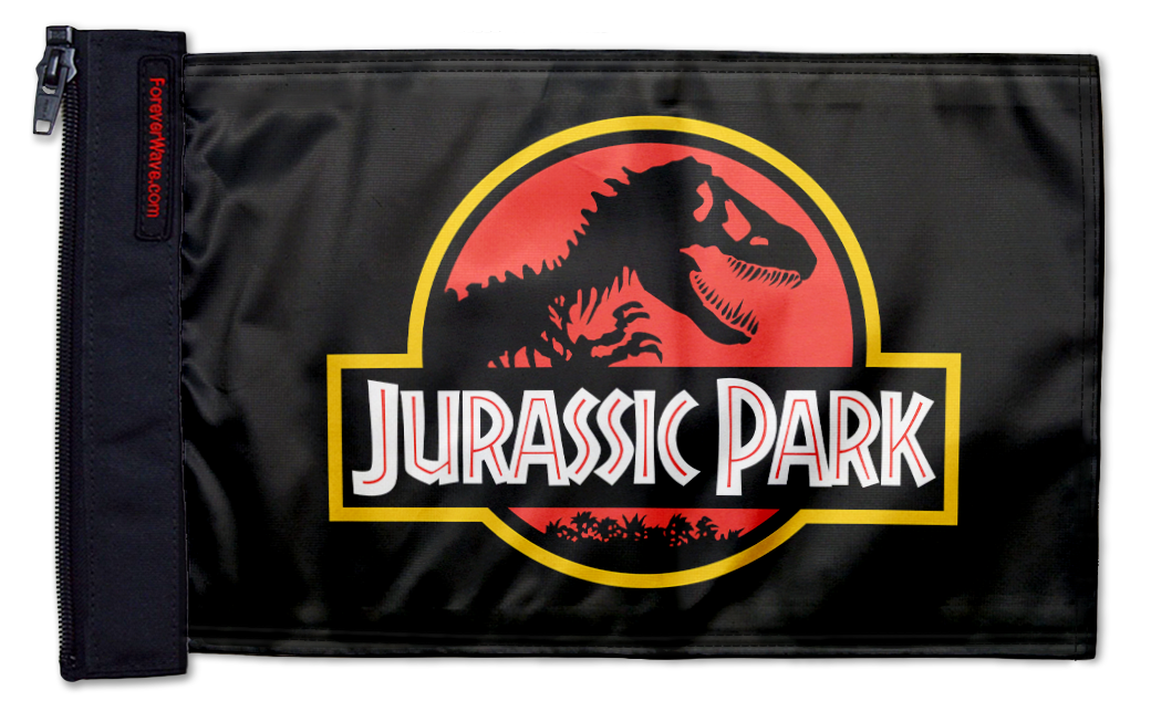 Jurassic Park 12"x18" Forever Wave Flag for Jeep Wrangler LJ 2003-2006