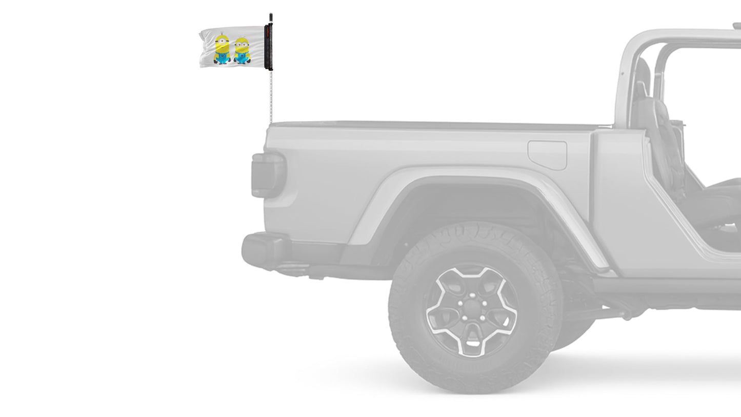 Minions 12"x18" Forever Wave Flag for Jeep Wrangler YJ 1986-1995