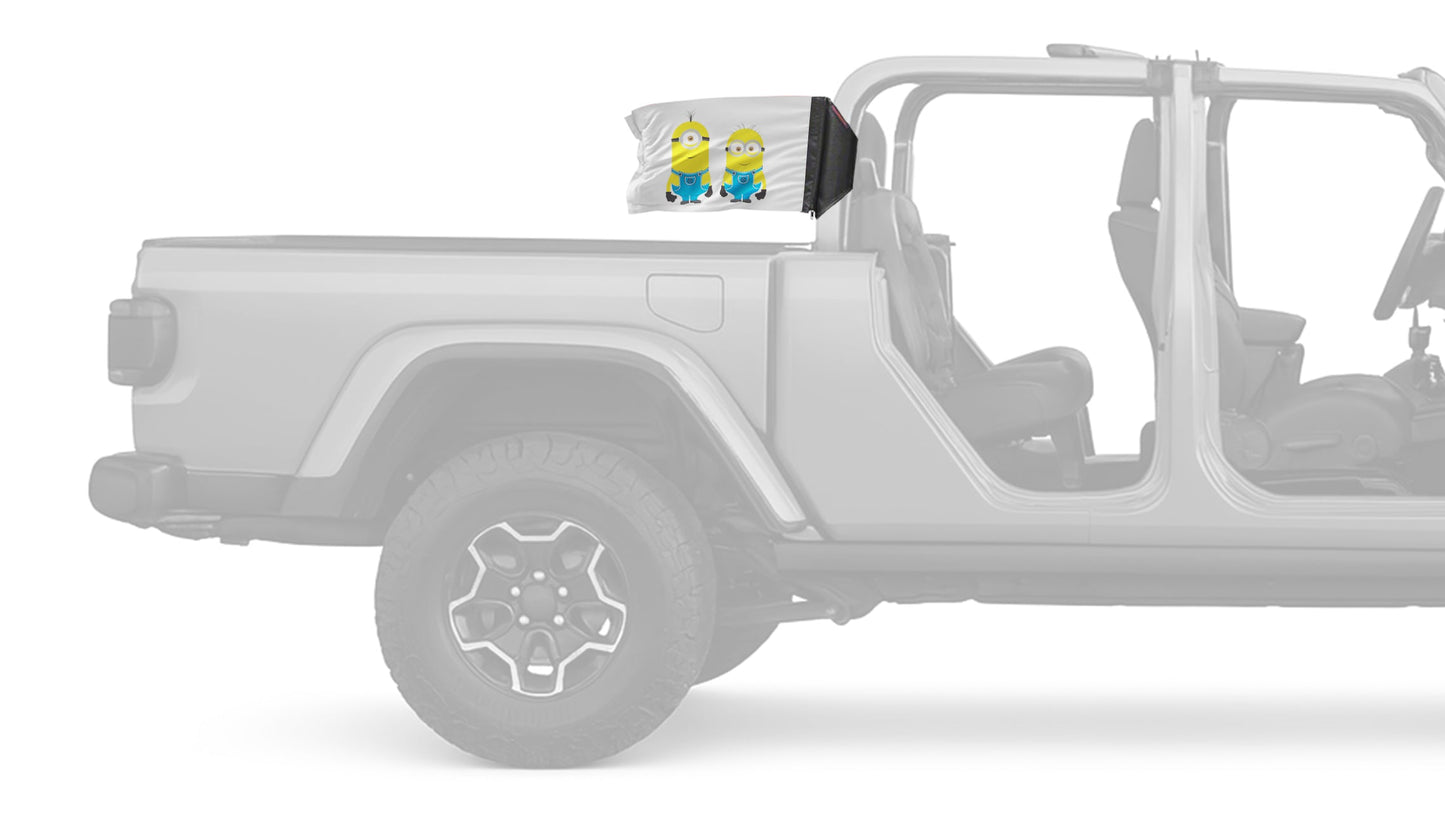 Minions 12"x18" Forever Wave Flag for Jeep Gladiator JT