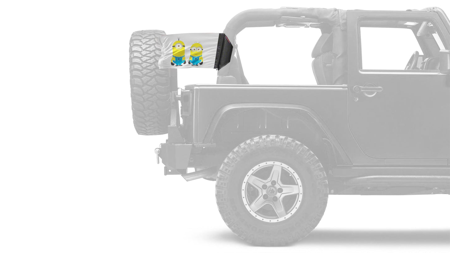 Minions 12"x18" Forever Wave Flag for Jeep Wrangler YJ 1986-1995