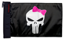 Punisher Pink Ribbon 12"x18" Forever Wave Flag for Jeep Wrangler TJ 1996-2006