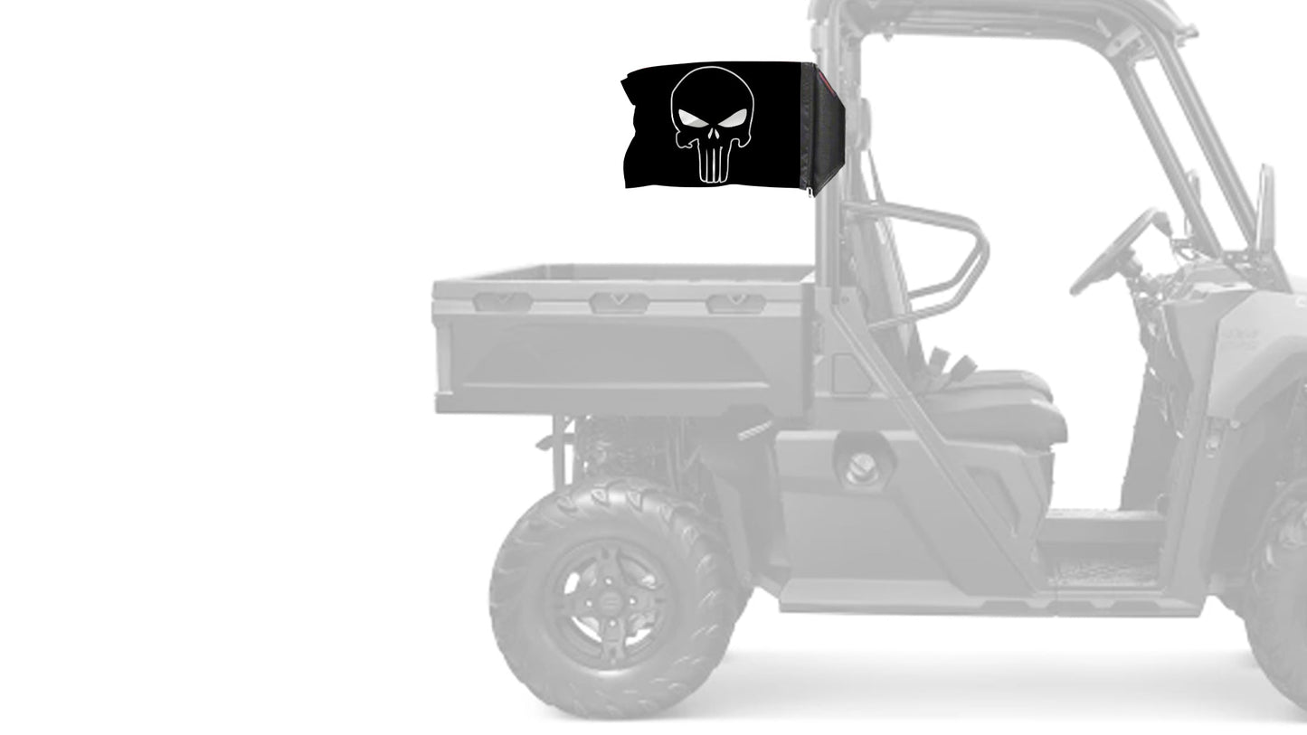 Punisher 12"x18" Forever Wave Flag for UTVs