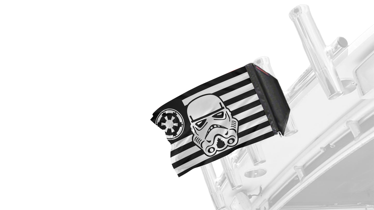 Star Wars Stormtrooper Imperial 12"x18" Forever Wave Flag