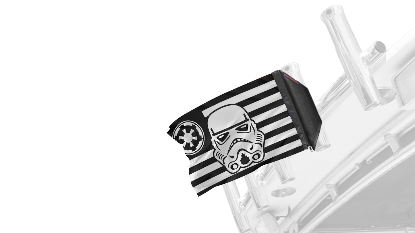 Star Wars Stormtrooper Imperial 12"x18" Forever Wave Flag for Boats