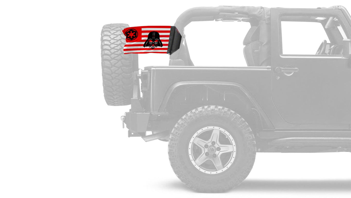 Star Wars Vader Imperial 12"x18" Forever Wave Flag for Jeep Wrangler LJ 2003-2006