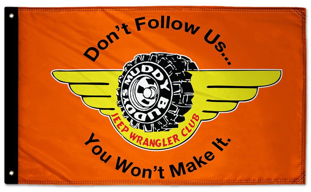 Muddy Buddys Jeep Club 3'x5' Double-Sided Flag