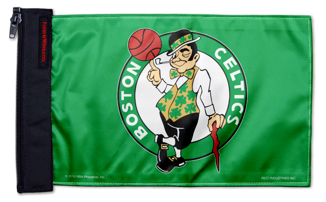 Boston Celtics 11"x17" Forever Wave Flag for Jeep Wrangler LJ 2003-2006
