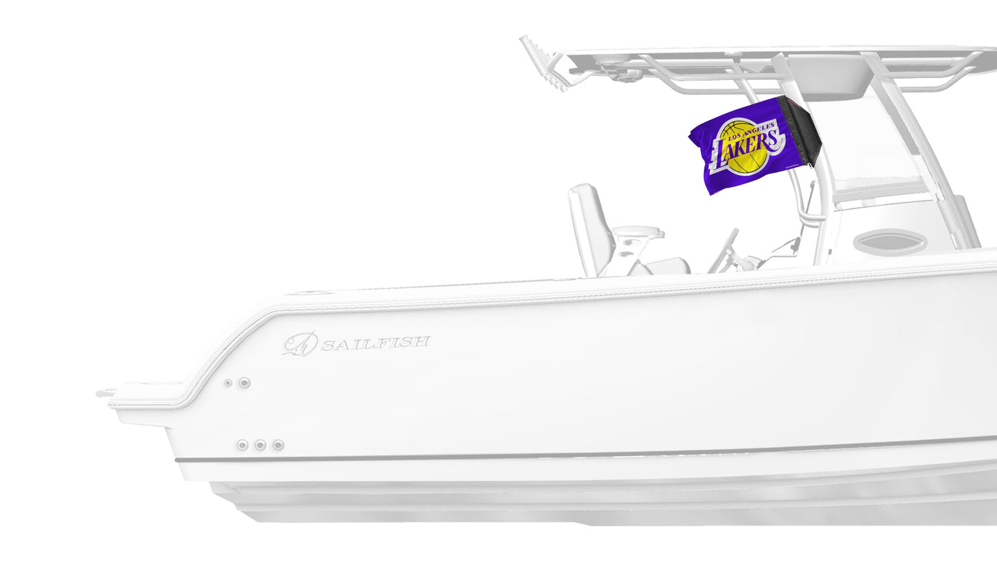 Los Angeles Lakers 11"x17" Forever Wave Flag for Boats