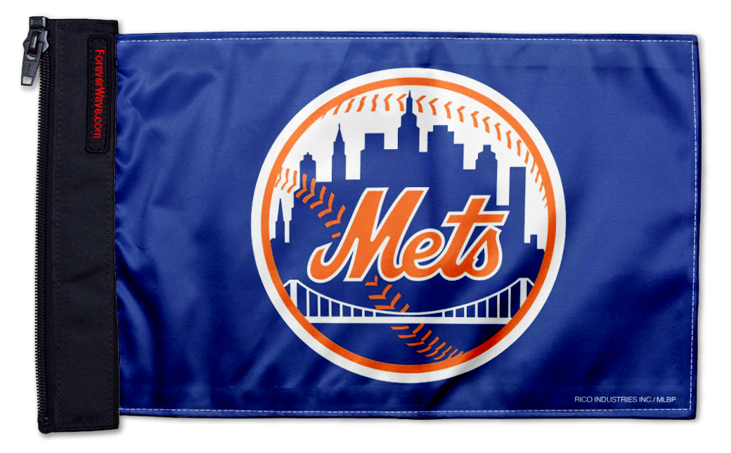 New York Mets 11"x17" Forever Wave Flag for Boats