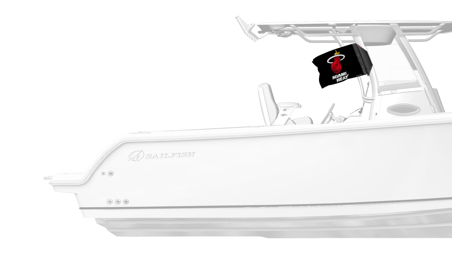Miami Heat 11"x17" Forever Wave Flag for Boats