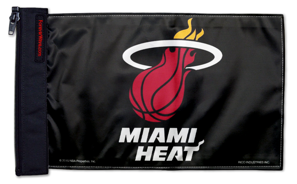 Miami Heat 11"x17" Forever Wave Flag for Jeep Wrangler JL 2-Door 2018-Present