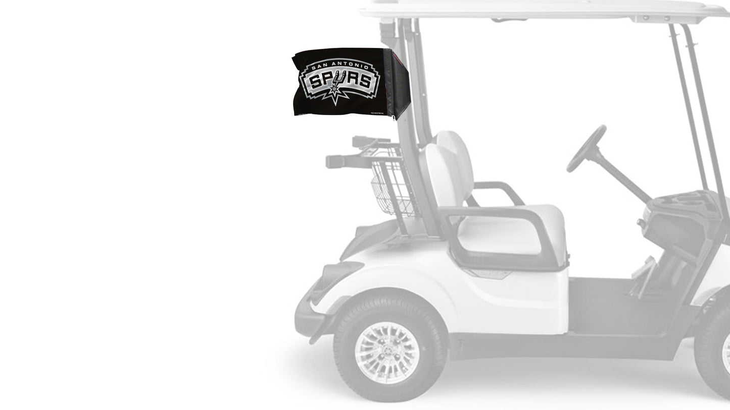 San Antonio Spurs 11"x17" Forever Wave Flag for Golf Carts