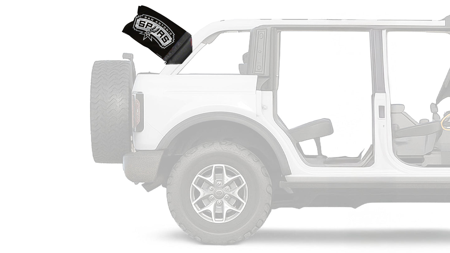 San Antonio Spurs 11"x17" Forever Wave Flag for Bronco
