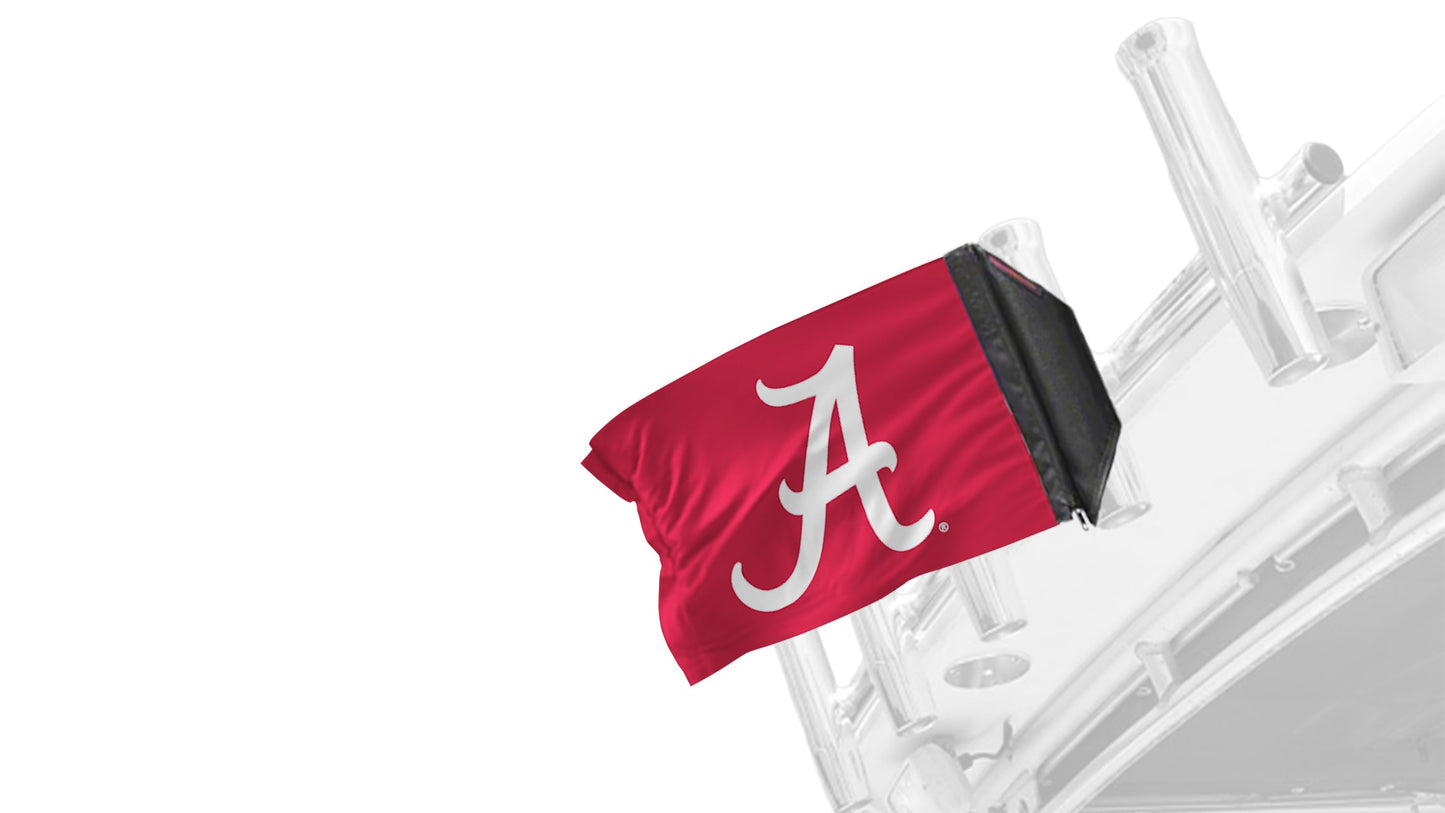 Alabama A  Red11"x17" Forever Wave Flag for Boats