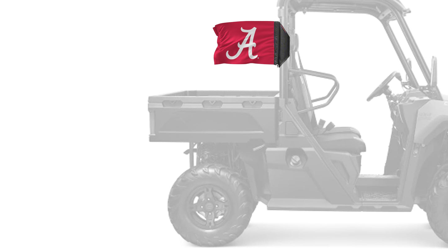 Alabama A  Red11"x17" Forever Wave Flag for UTVs