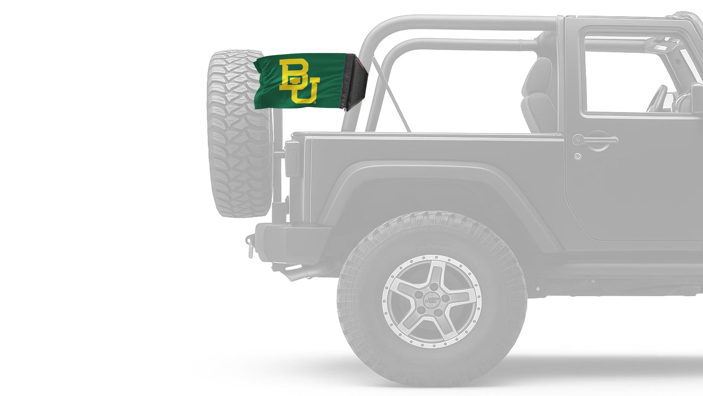 Baylor 11"x17" Forever Wave Flag for Jeep Wrangler JK 2-Door 2007-2018