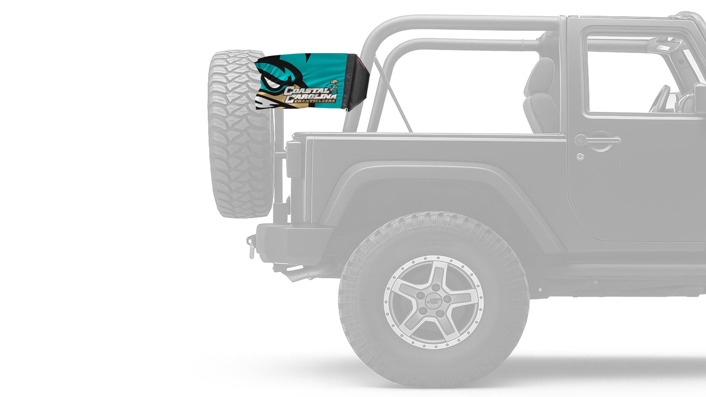 Coastal Carolina 11"x17" Forever Wave Flag for Jeep Wrangler YJ 1986-1995