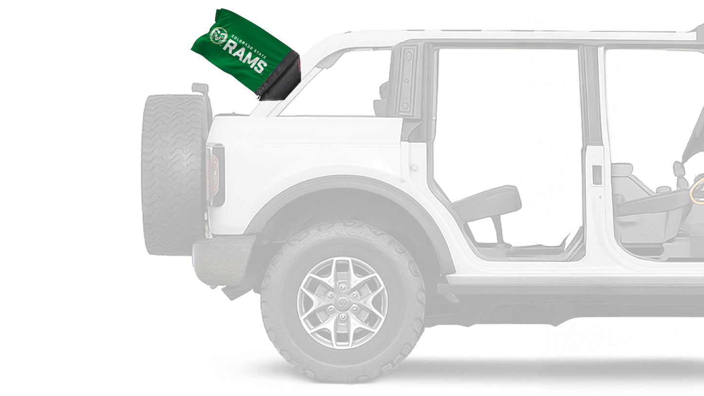 Colorado State 11"x17" Forever Wave Flag for Bronco