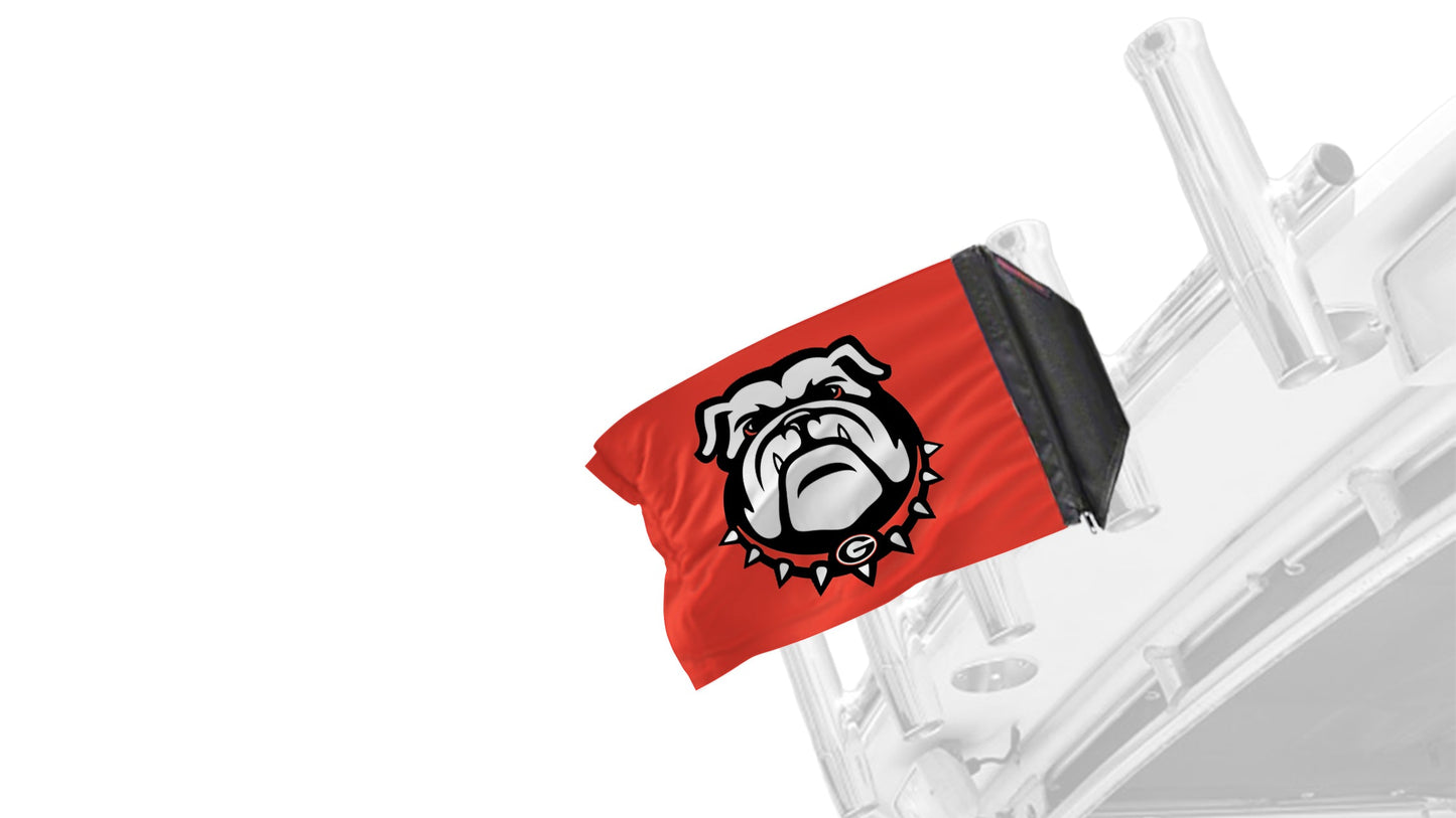 Georgia Bulldog 11"x17" Forever Wave Flag for Boats