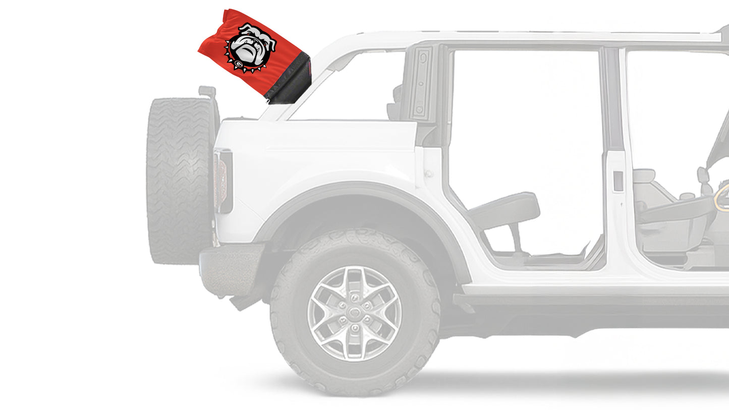 Georgia Bulldog 11"x17" Forever Wave Flag