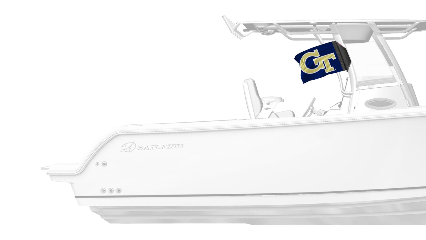 Georgia Tech 11"x17" Forever Wave Flag for Boats
