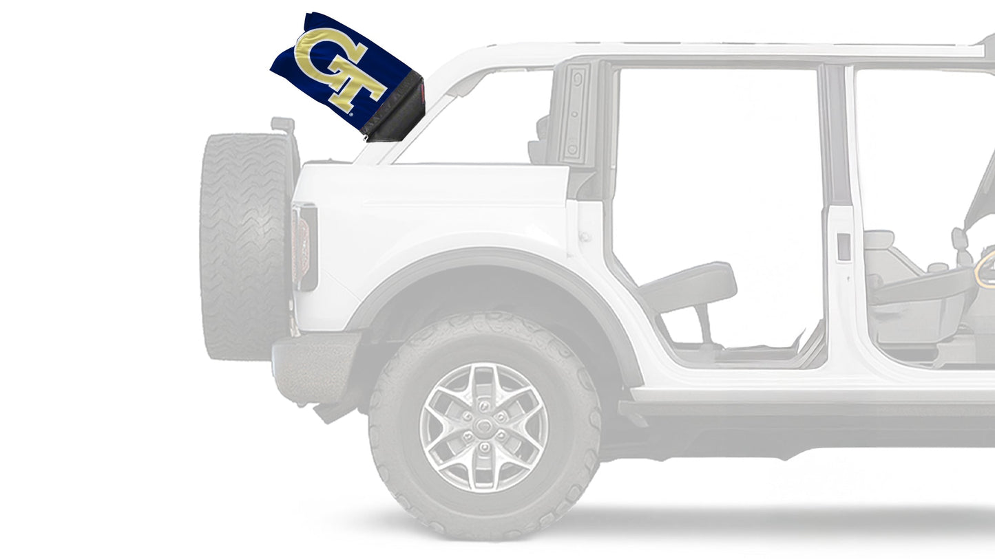 Georgia Tech 11"x17" Forever Wave Flag for Bronco