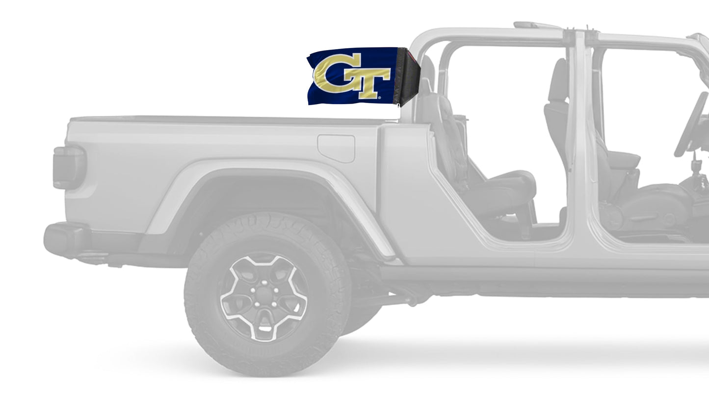 Georgia Tech 11"x17" Forever Wave Flag for Jeep Gladiator JT