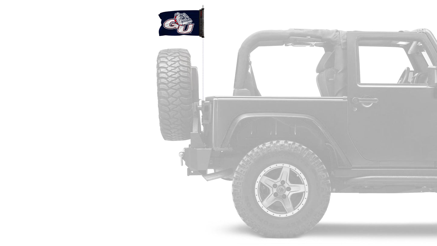 Gonzaga 11"x17" Forever Wave Flag for Jeep Wrangler TJ 1996-2006