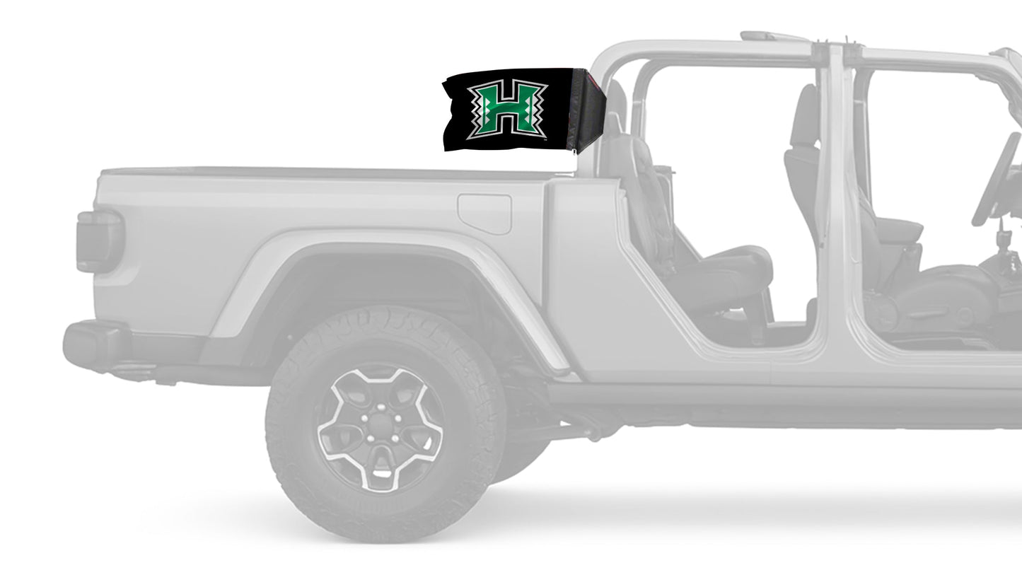 Hawaii Warriors 11"x17" Forever Wave Flag for Jeep Gladiator JT