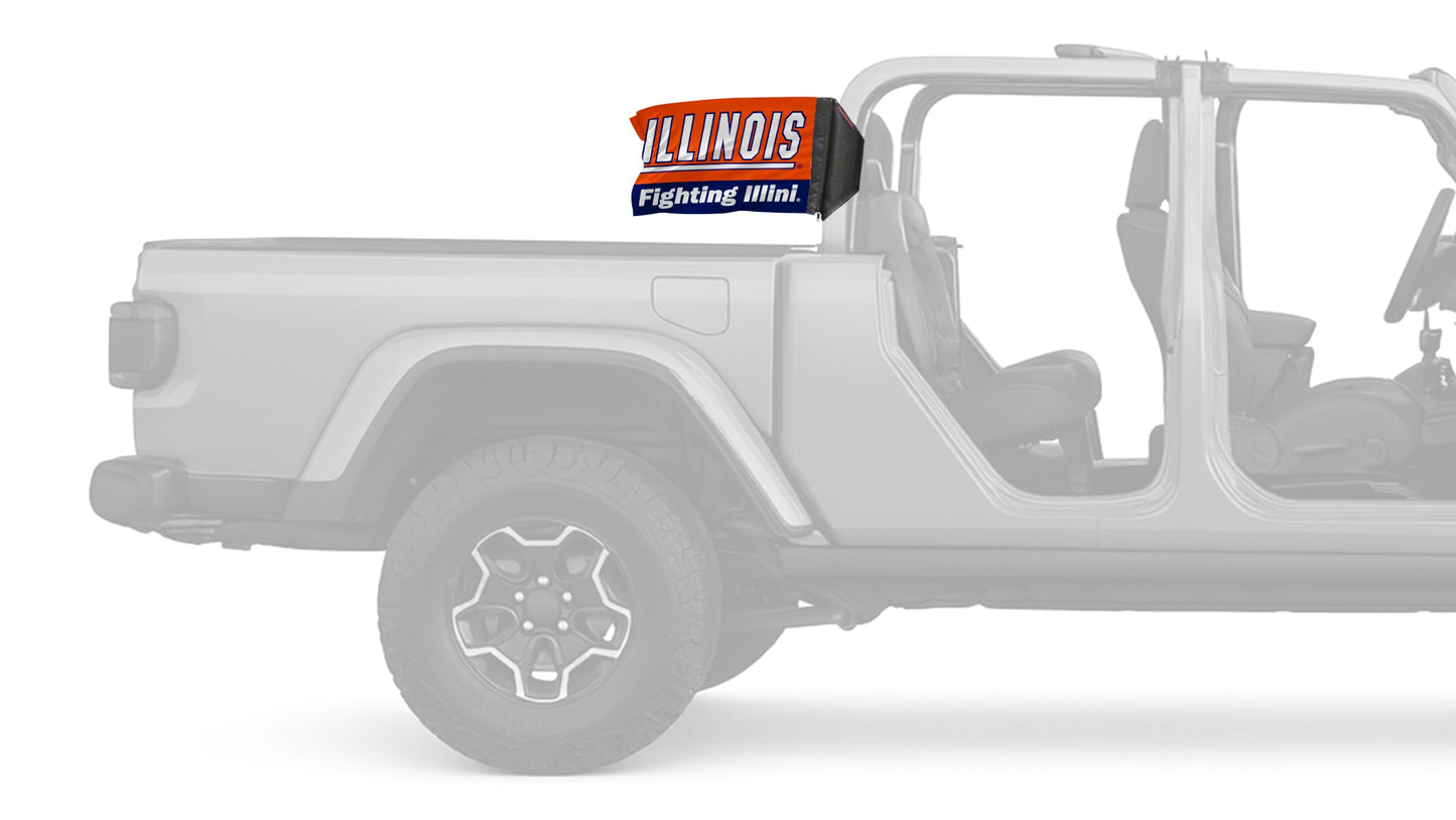Illinois 11"x17" Forever Wave Flag for Jeep Gladiator JT