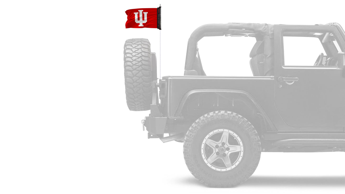 Indiana 11"x17" Forever Wave Flag for Bronco