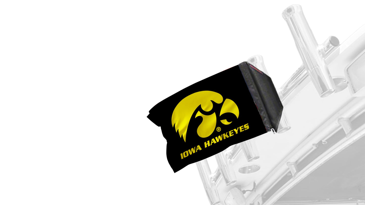 Iowa 11"x17" Forever Wave Flag for Boats