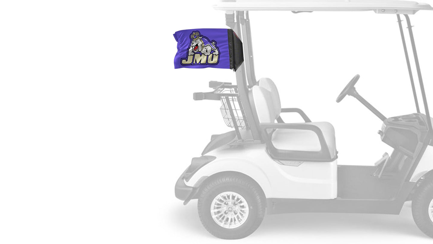 James Madison University 11"x17" Forever Wave Flag for Golf Carts