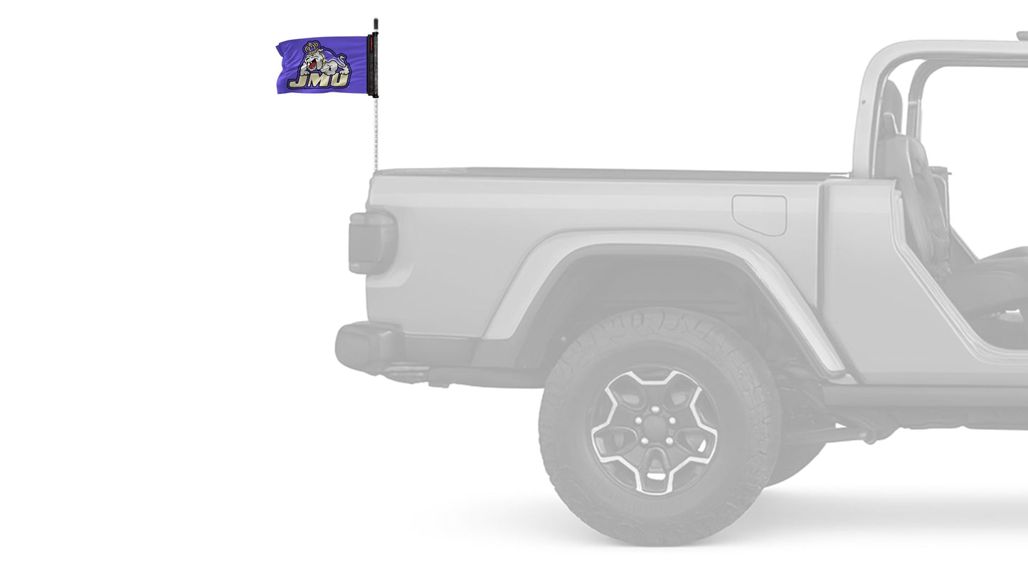 James Madison University 11"x17" Forever Wave Flag for Jeep Wrangler TJ 1996-2006