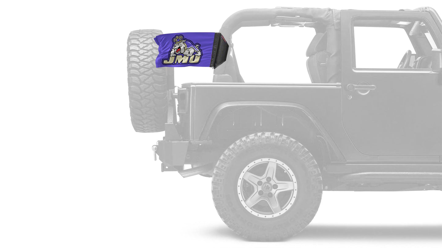 James Madison University 11"x17" Forever Wave Flag for Jeep Wrangler YJ 1986-1995